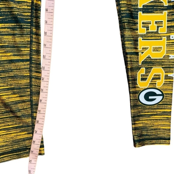 Green Bay Packers NFL Leggings Women’s L Football Wisconsin Activewear Stretchy - Picture 9 of 13